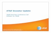 AT &T Quarterly Earnings - 3Q 2008