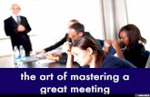 The art of organising a perfect meeting