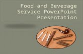 Food and Beverage Service PowerPoint Presentation on cigar and cigarette