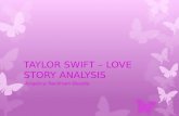 Taylor swift – love story analysis