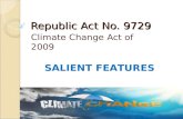 Ra 9729 Climate Change Act of 2009