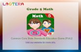 Grade 5 Math - Common Core State Standards Education Game.