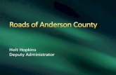 The Condition of Anderson County [SC] Roads (2015)