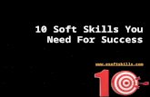 Soft skills you need for success