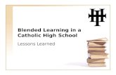 Blended  Learning In A  Catholic  High  School