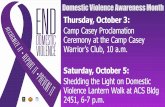 Area I Domestic Violence Awareness Events