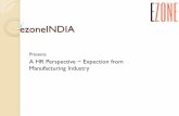 A HR Perspective ~ Expection from Manufacturing Industry
