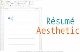Get your Resume Noticed - Resume Aesthetics
