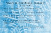 Advanced Portfolio Research Proposal