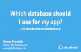 Which database should I use for my app?