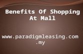 Benefits Of Shopping At Mall