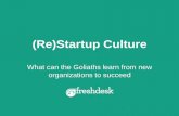 NASSCOM HR Summit 2015: (Re)Start up culture: What can the Goliaths learn from new organizations to succeed by Girish Mathrubootham