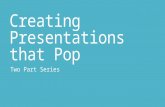 TBLC: 2 part workshop: Making Presentations Pop