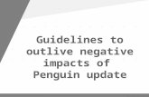 Guidelines to outlive negative impacts of Penguin update