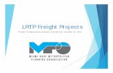 LRTP Freight Projects, October 22, 2014
