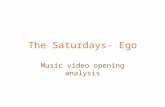 The Saturdays- Ego
