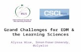Grand challenges for the Educational Data Mining and Learning Sciences Communities