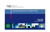 Semantic Retrieval of the TIB|AV-Portal