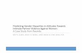 Predicting gender disparities in attitudes towards intimate partner violence against women: a case study from Rwanda