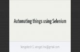 Automating things using selenium