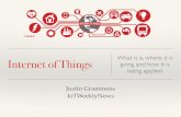 Internet of Things: What it is, where it is going and how it is being applied.