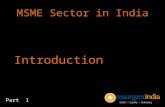 MSME Sector in India - Introduction - Part-1