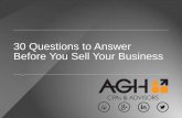 30 Questions to Answer Before You Sell Your Business