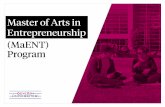 Ozyegin University Master of Arts in Entrepreneurship - 2015Presentation
