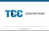 DOVETAIL SERVICES TCC Subscriptions