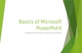 Basics of microsoft powerpoint