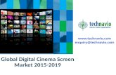 Global digital cinema screen market 2015 2019