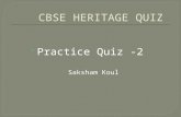 CBSE Heritage India Practice Quiz