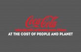 Cocacola: Making profits at the cost of people and the planet