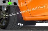 Flexible rokblokz mud flaps