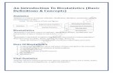 Biostatistics (Basic Definitions & Concepts) | SurgicoMed.com