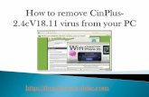 Cin plus 2.4c Remove CinPlus-2.4cV18.11 adware form your Windows System Completelyv18.11