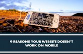 9 reasons your website doesn't work on mobile