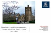 Distributed and heterogeneous data analysis for smart urban planning