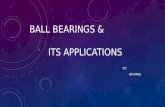 Ball bearings and its types