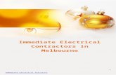 Electrical Contractors Melbourne