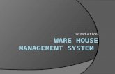 Ware House Management System