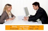 Interview tips 7 body language tips to follow at your new job