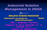 Industrial relation management  in india.