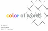 Color of words