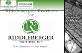 Riddleberger Brothers Inc.  A Company Overview