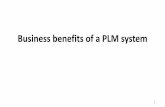 plm business benefits of a plm system