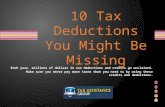 10 Hidden Tax Deductions You Might Be Missing