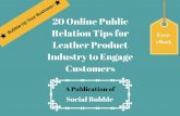 20 online public relation tips for leather product industry to engage customers