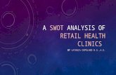 Health Clinics A SWOT Analysis of Retail health clinics