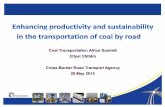 Enhancing productivity and sustainability in the transportation of coal by road